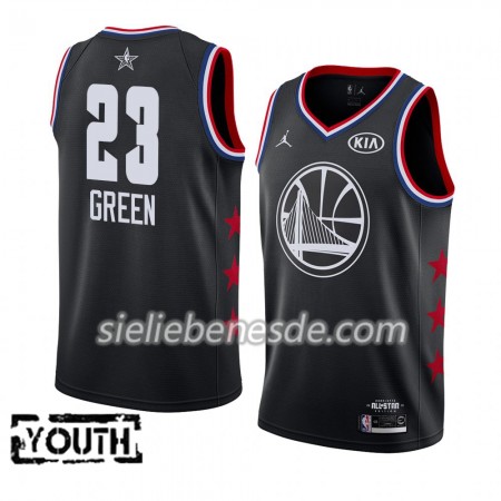 Kinder NBA Golden State Warriors Trikot Draymond Green 23 2019 All-Star Jordan Brand Schwarz Swingman